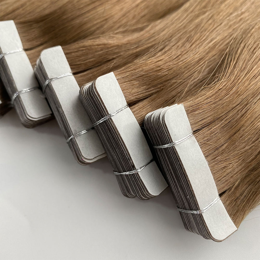Double Drawn Remy Full Cuticle Aligned Double Drawn Thick Hair Tape Hair Hot Factory Wholesale Unprocessed Super